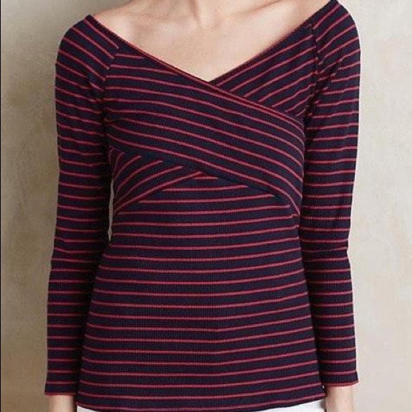 Anthropologie DELETTA Striped Shirt - Picture 3 of 11